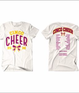 CINCO RANCH JR. HIGH CHEER ROSTER T-SHIRT