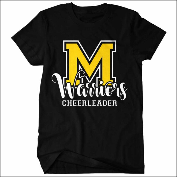 MEMORIAL HIGH SCHOOL CHEER BLACK COMFORT COLOR T-SHIRT **REQUIRED**