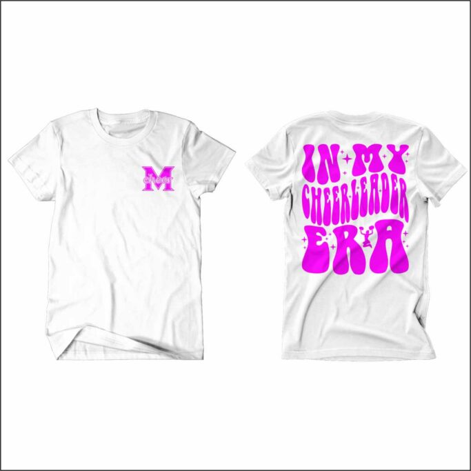 MEMORIAL HIGH SCHOOL CHEER WHITE COMFORT COLOR T-SHIRT **REQUIRED**