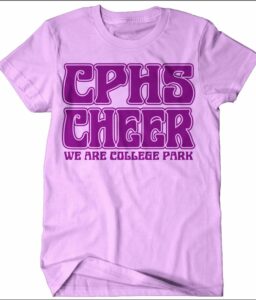**REQUIRED** COLLEGE PARK NEON VIOLET COMFORT COLOR T-SHIRT