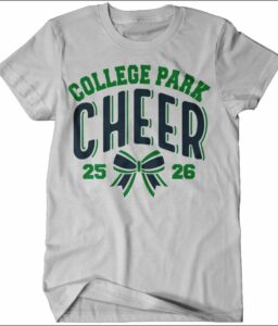 **REQUIRED** COLLEGE PARK CHEER ASH T-SHIRT