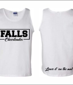 CY FALLS CHEER WHITE BRO TANK TOP **REQUIRED**
