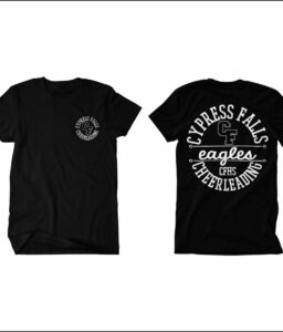 CY FALLS CHEER BLACK T-SHIRT **REQUIRED**