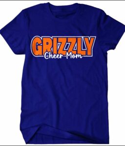 GRAND OAKS CHEER MOM ROYAL COMFORT COLOR T-SHIRT