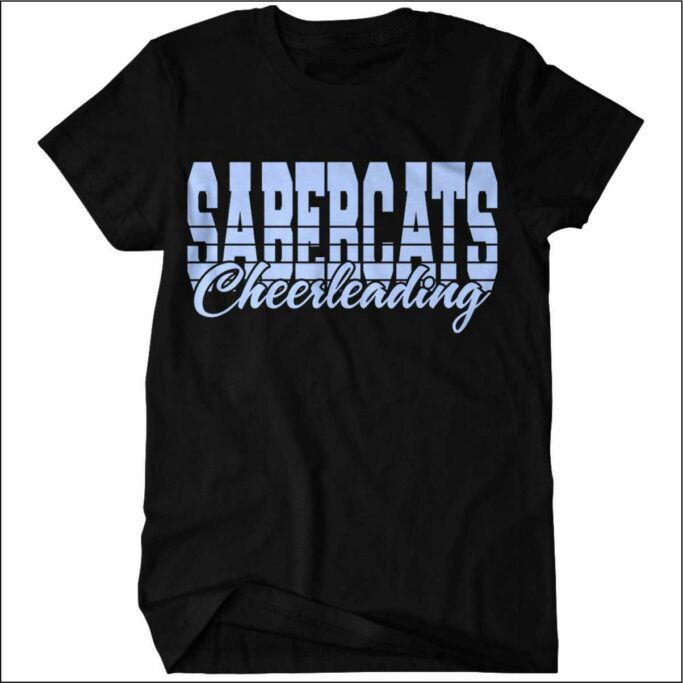 STOCKDICK JR HIGH CHEER BLACK T-SHIRT