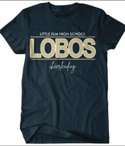 LITTLE ELM CHEER NAVY T-SHIRT *REQUIRED**