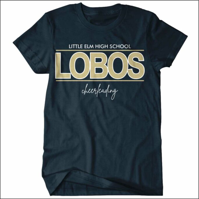 LITTLE ELM CHEER NAVY T-SHIRT *REQUIRED**