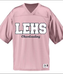 LITTLE ELM CHEER PINK FOOTBALL JERSEY **REQUIRED FOR VARSITY**