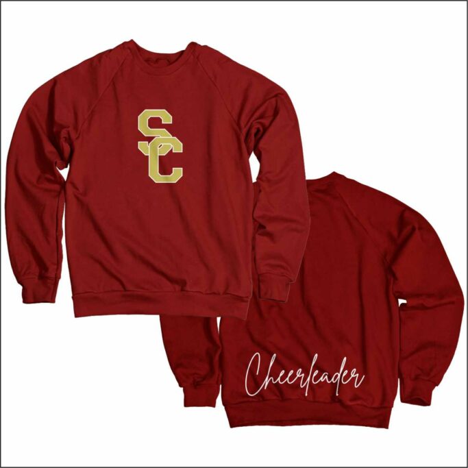 **OPTIONAL** SUMMER CREEK CHEER MAROON SWEATSHIRT