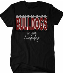 **OPTIONAL** SUMMER CREEK CHEER BLACK T-SHIRT