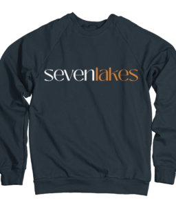 SEVEN LAKES CHEER NAVY CREW NECK SWEATSHIRT