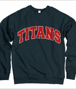 CENTENNIAL CHEER APPLIQUE LETTER NAVY COMFORT COLOR SWEATSHIRT **REQUIRED IF NEEDED**