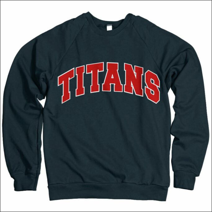 CENTENNIAL CHEER APPLIQUE LETTER NAVY COMFORT COLOR SWEATSHIRT **REQUIRED IF NEEDED**