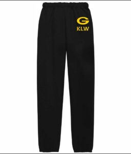 GRIFFIN ATHLETICS BLACK ATHLETIC PANTS WITH PERSONLIZATION