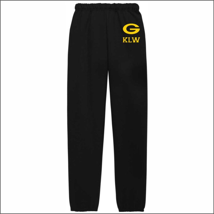 GRIFFIN ATHLETICS BLACK ATHLETIC PANTS WITH PERSONLIZATION