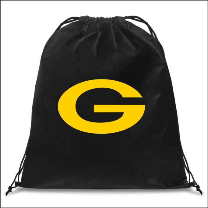 GRIFFIN ATHLETICS BLACK CINCH BAG