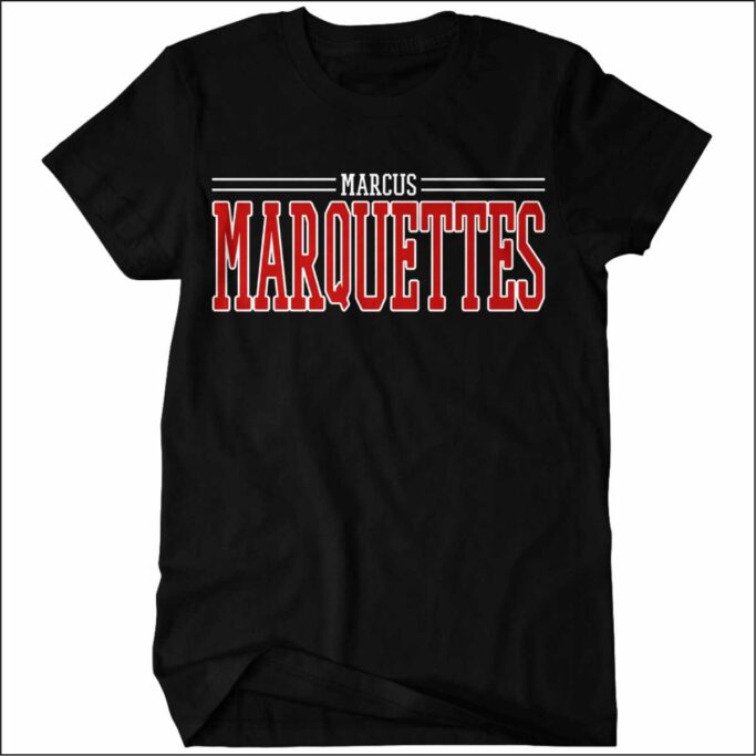 MARCUS MARQUETTE BLACK MARCUS MARQUETTES T-SHIRT