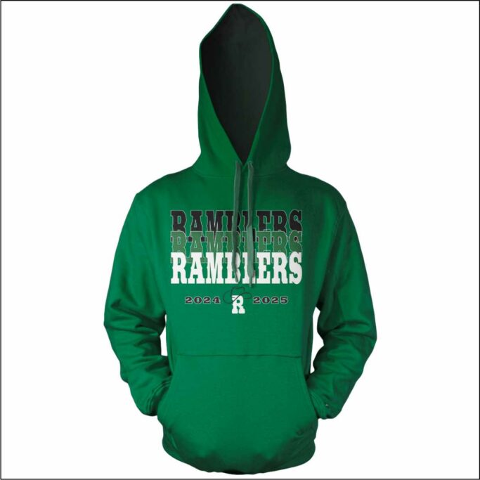 BERKNER RAMBLERS KELLY GREEN HOODIE OR CREW - Image 2