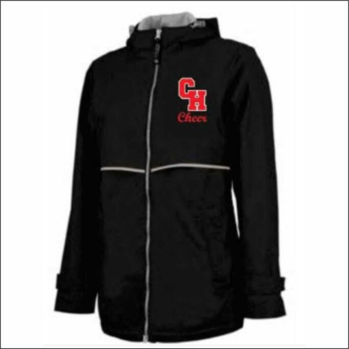 COLLEYVILLE CHEER BLACK RAINCOAT