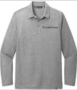 WOODHILL FARM TRAVIS MATHEW OCEANSIDE HEATHER LONG SLEEVE POLO