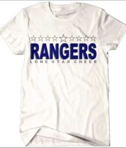 LONE STAR CHEER WHITE T-SHIRT **REQUIRED**