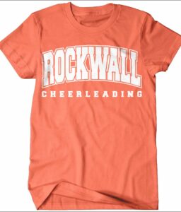 ROCKWALL CHEER NEON RED COMFORT COLOR T-SHIRT**REQUIRED**