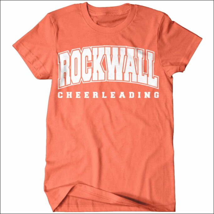 ROCKWALL CHEER NEON RED COMFORT COLOR T-SHIRT**REQUIRED**