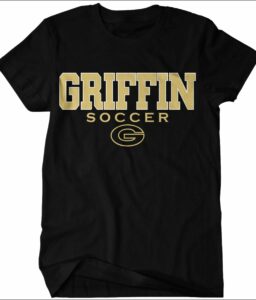 GRIFFIN ATHLETICS BLACK SOCCER DRIFIT T-SHIRT