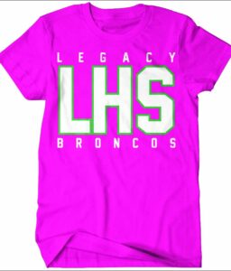LEGACY CHEERLEADING NEON PINK COMFORT COLOR T-SHIRT **REQUIRED**