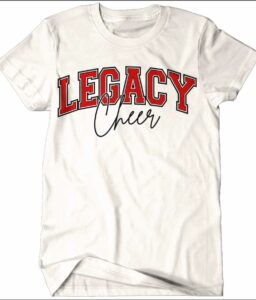 LEGACY CHEERLEADING WHITE COMFORT COLOR T-SHIRT **REQUIRED**