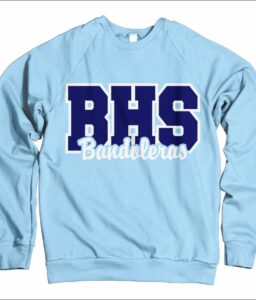BERKNER BANDOLERAS LT. BLUE SWEATSHIRT **OPTIONAL**
