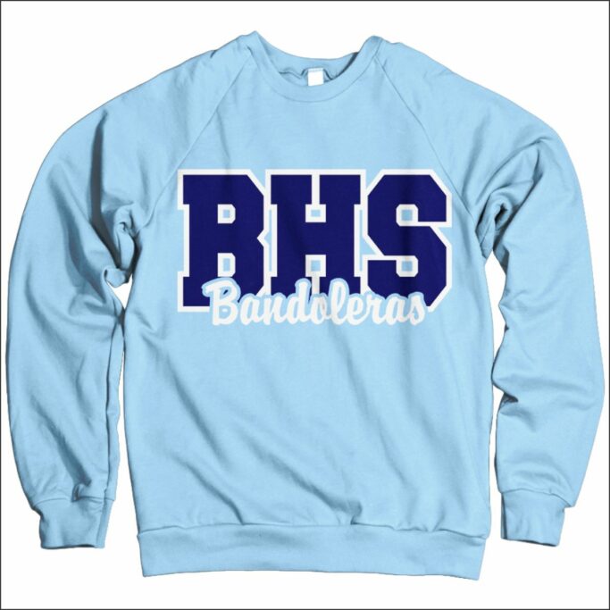 BERKNER BANDOLERAS LT. BLUE SWEATSHIRT **OPTIONAL**