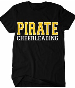 CRANDALL MIDDLE SCHOOL CHEER PIRATE CHEERLEADING T-SHIRT**REQUIRED**