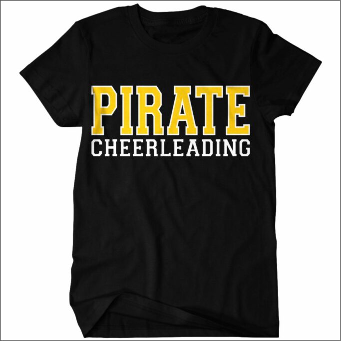 CRANDALL MIDDLE SCHOOL CHEER PIRATE CHEERLEADING T-SHIRT**REQUIRED**