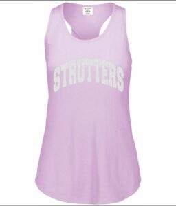 PAETOW STRUTTERS HEATHER LAVENDER "KEY HOLE" TANK **REQUIRED**