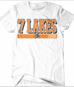 SEVEN LAKES CHEER WHITE PARENT T-SHIRT **OPTIONAL**