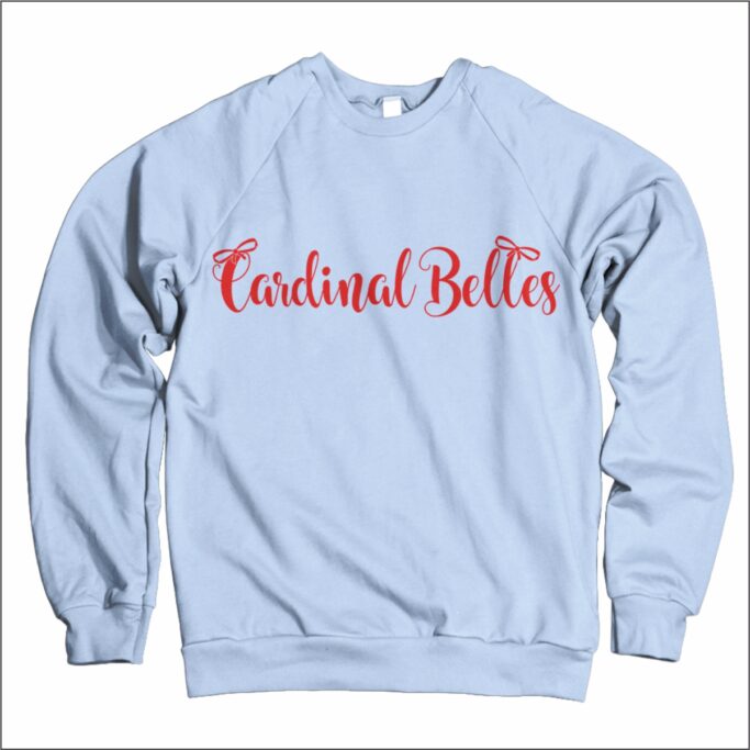 JPII CARDINAL BELLES LIGHT BLUE CREW NECK SWEATSHIRT**OPTIONAL**