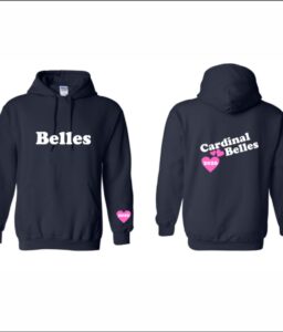 JPII CARDINAL BELLES SENIORS ONLY NAVY HOODIE**OPTIONAL**
