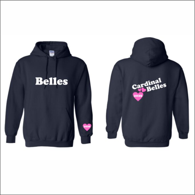 JPII CARDINAL BELLES SENIORS ONLY NAVY HOODIE**OPTIONAL**