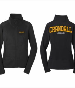 CRANDALL HIGH SCHOOL CHEER BLACK JACKET **REQUIRED IF NEEDED**
