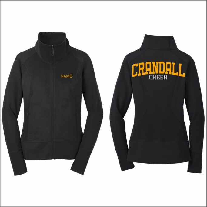 CRANDALL HIGH SCHOOL CHEER BLACK JACKET **REQUIRED IF NEEDED**