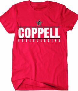 COPPELL CHEER RED COMFORT COLOR T-SHIRT