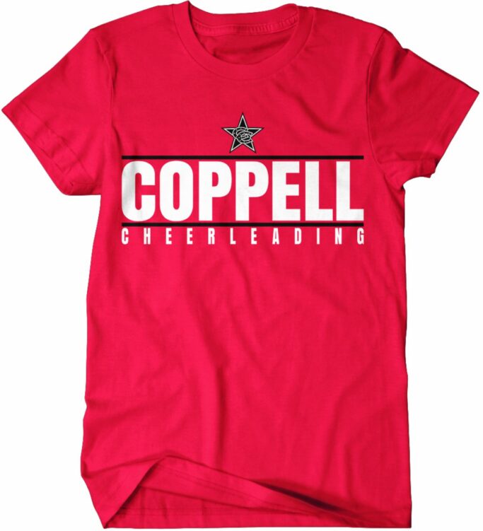 COPPELL CHEER RED COMFORT COLOR T-SHIRT