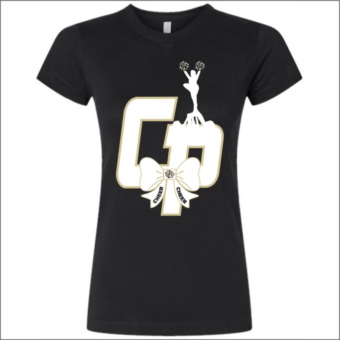**REQUIRED** CY PARK HIGH SCHOOL CHEER BLACK FITTED T-SHIRT