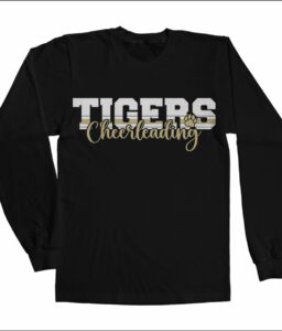 **REQUIRED** CY PARK HIGH SCHOOL CHEER BLACK LONG SLEEEVE T-SHIRT