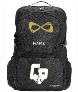 **REQUIRED** CY PARK HIGH SCHOOL CHEER BLACK SPARKLE BACKPACK