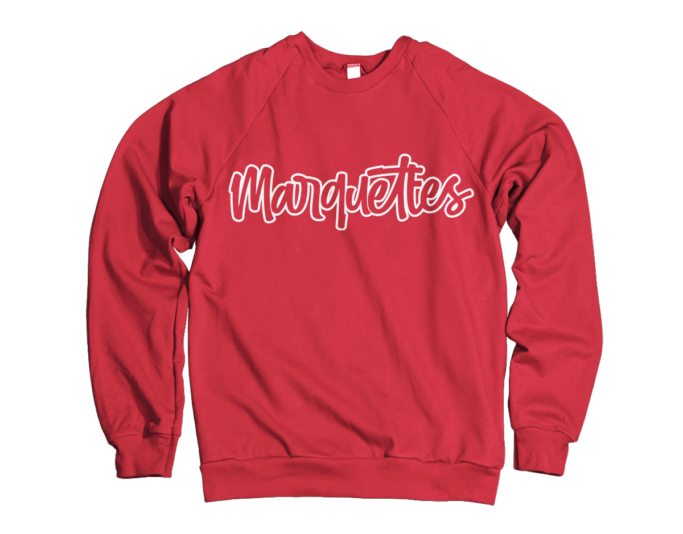 MARCUS MARQUETTE RED MARCUS MARQUETTES GILDAN SWEATSHIRT