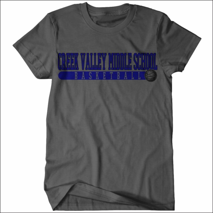 CREEK VALLEY MIDDLE SCHOOL BASKETBALL DRI-FIT T-SHIRT