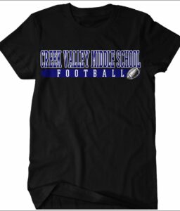 CREEK VALLEY MIDDLE SCHOOL FOOTBALL DRI-FIT T-SHIRT