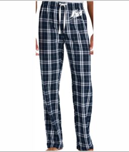 FLOWER MOUND CROSS COUNTRY NAVY/WHITE FLANNEL PANTS